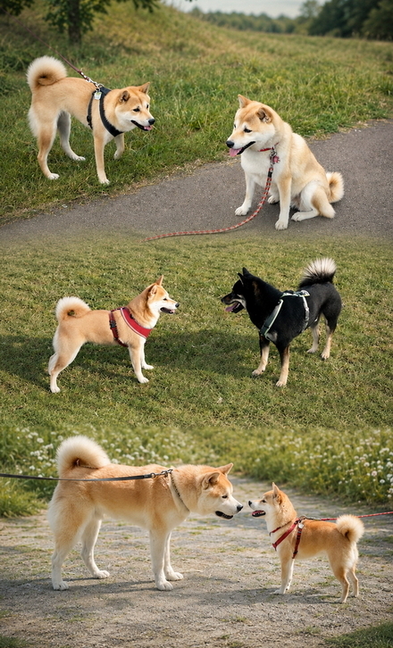 Fiene bei Hundebegegnungen